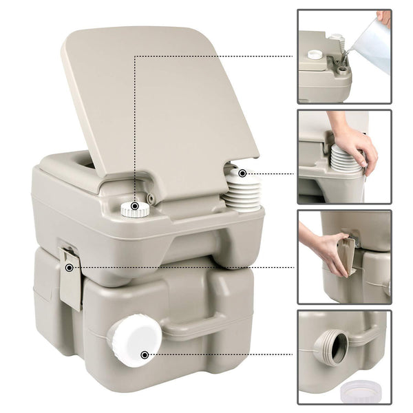 BB Sport Portable Toilet 20l WC Camper Bathroom Chemical Toilet Camping :  Buy Online at Best Price in KSA - Souq is now : Sporting Goods