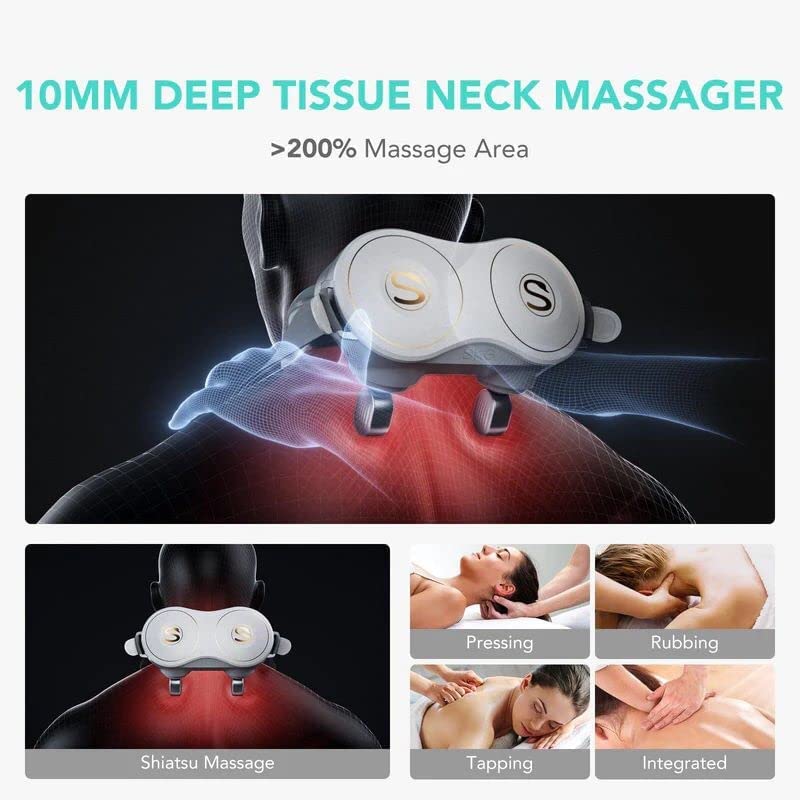SKG Neck Massage Portable Neck Massager With Heat