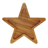 Star Shape Bamboo,Brown - Plates & Dishes