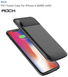 Rock power case For iphone X 6000MAh