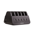 LVSUN 60W 5-port desktop high speed usb charger with 2 universal sockets